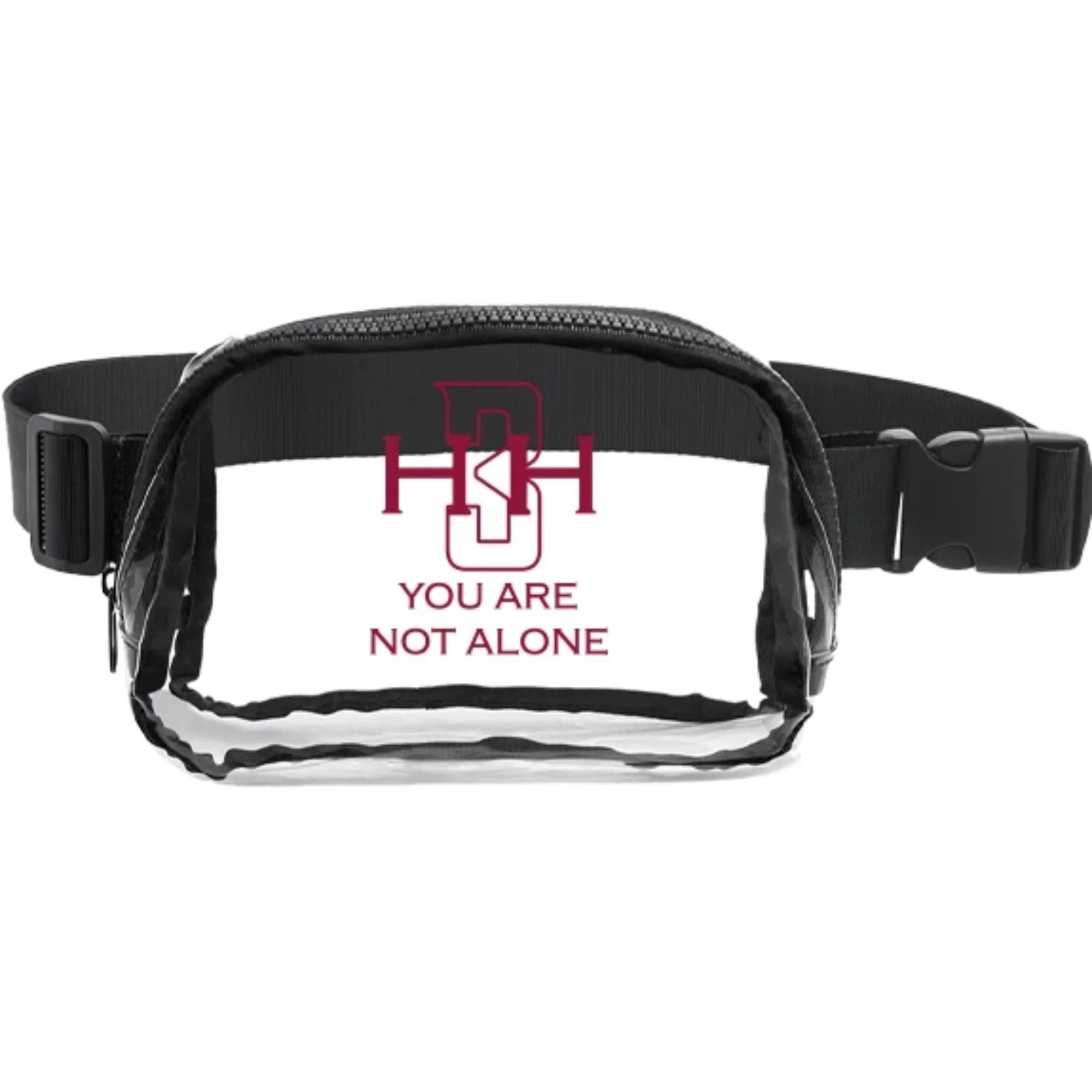 "You Are Not Alone" Clear Crossbody Bag
