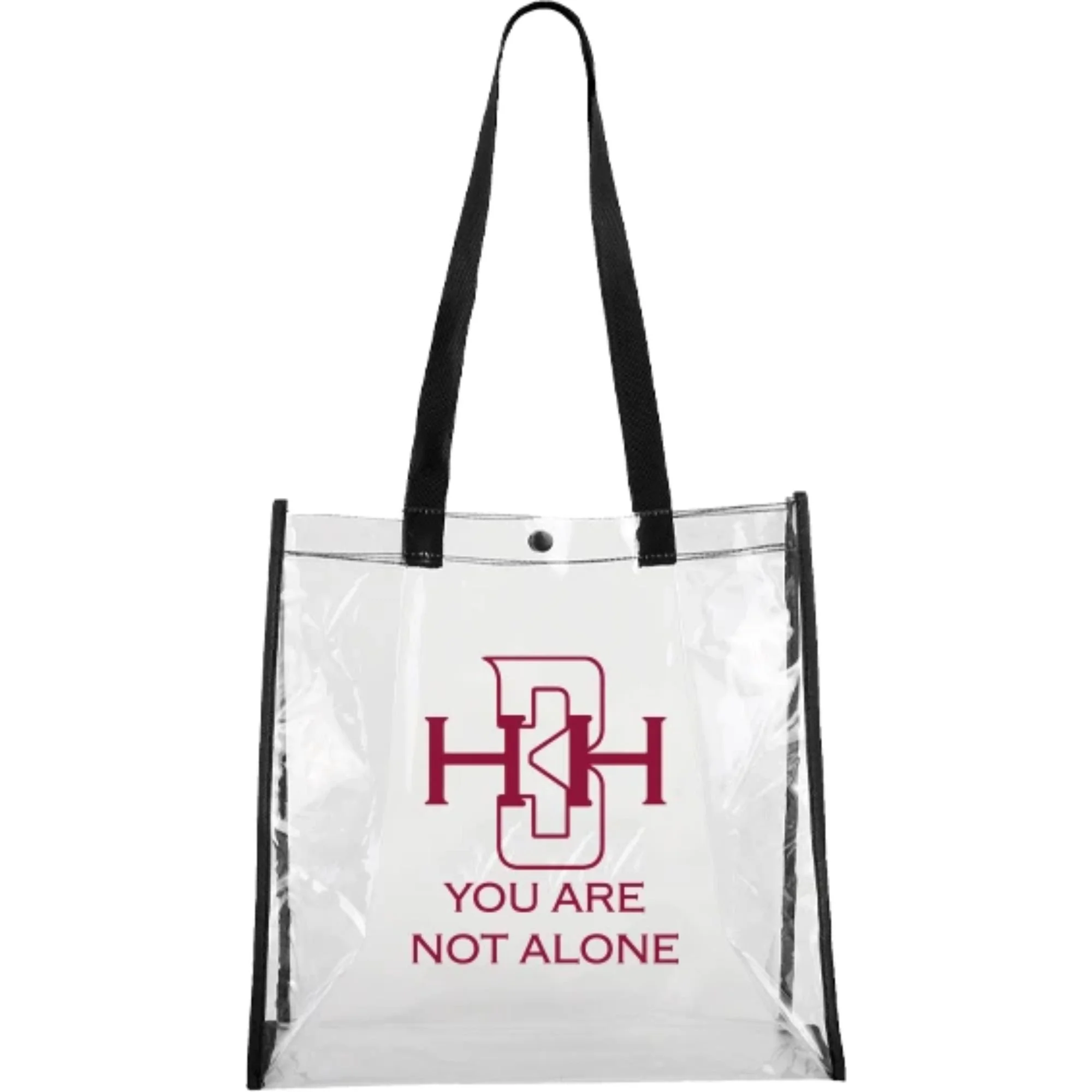 "You Are Not Alone" Clear Tote Bag