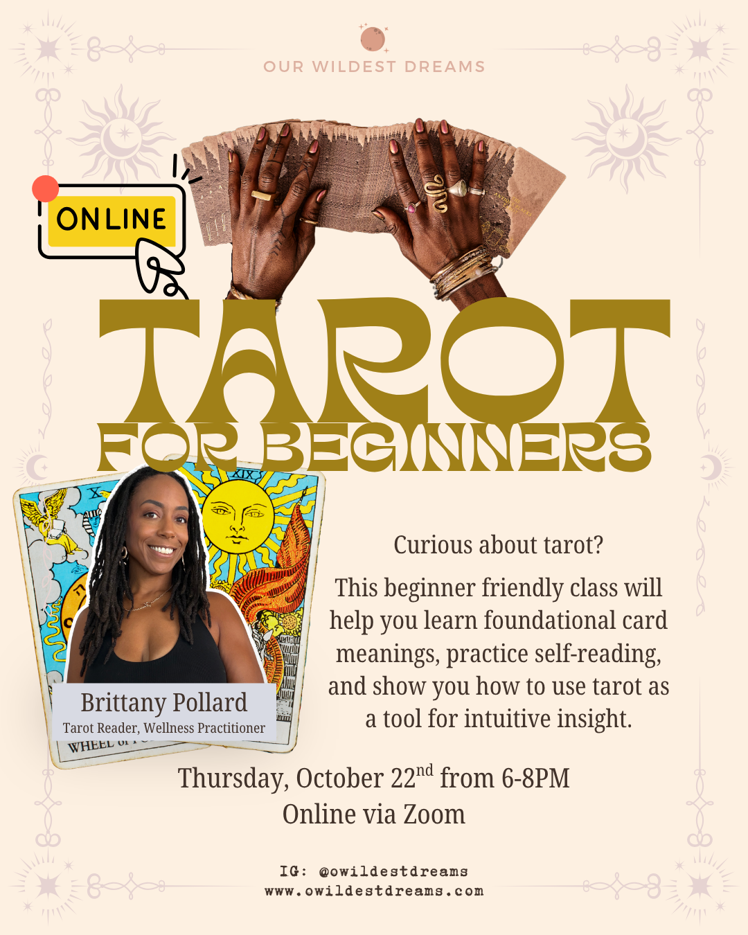 Tarot for Beginners (Virtual)