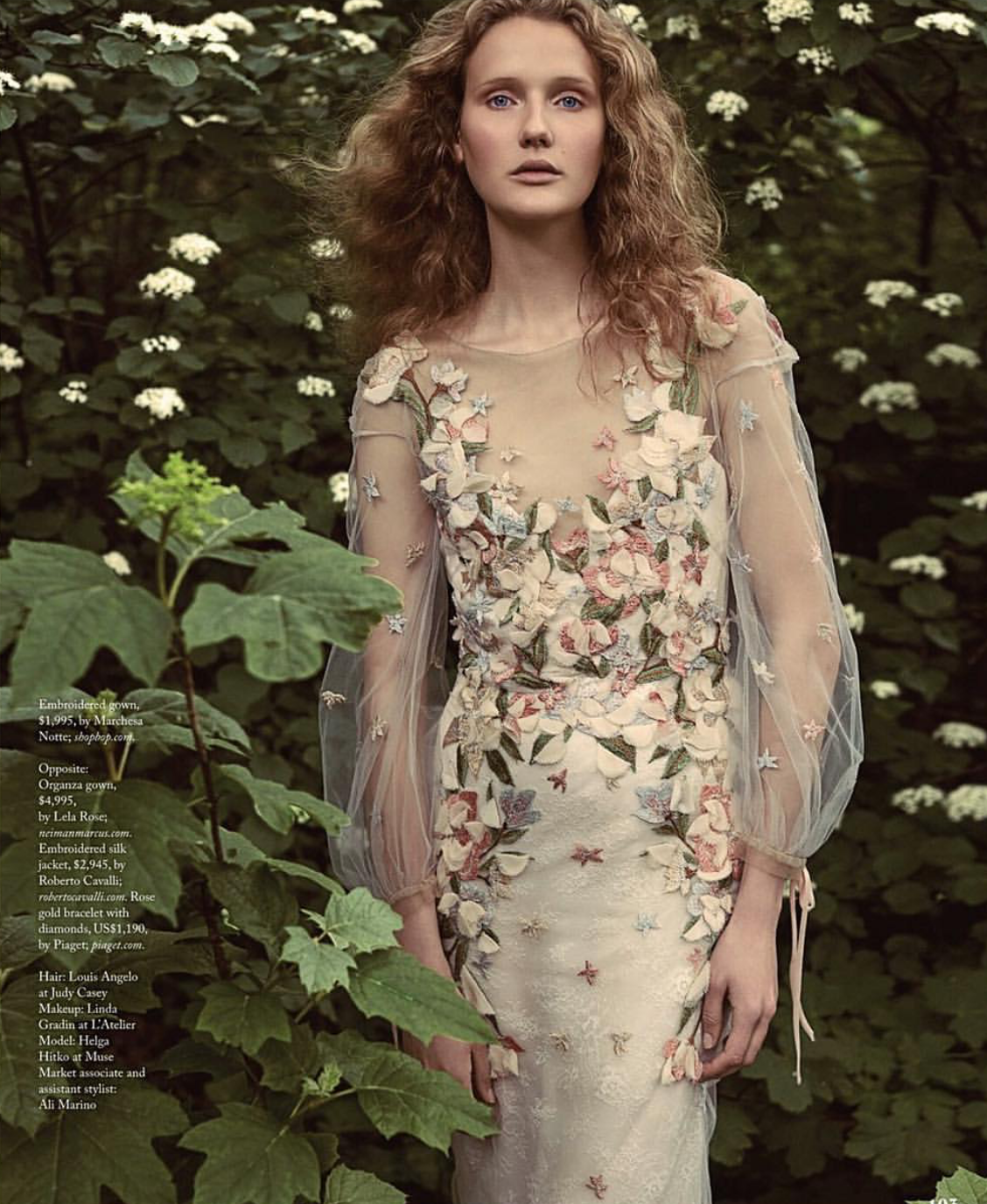   Marchesa Notte Dress Featured In Ritz Carlton Magazine Editorial  