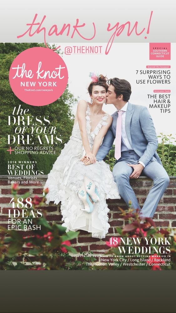   Marchesa Notte Bridal Featured On The Cover Of The Knot Magazine  
