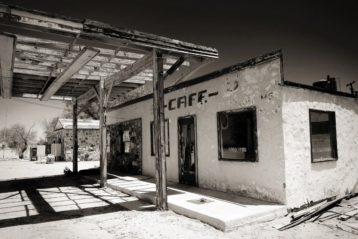 Amboy Café, Archival print, 15 x 20 in, 2012, $400, Mark Peacock, Reseda, California