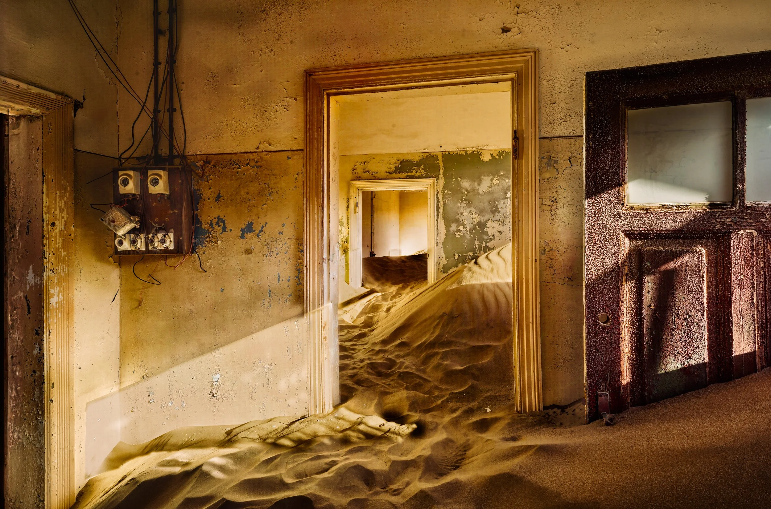 Residence Hallway, Archival Print, 20 × 17.5 inches, 2024, Ricky Workman, Santa Fe, New Mexico, $450