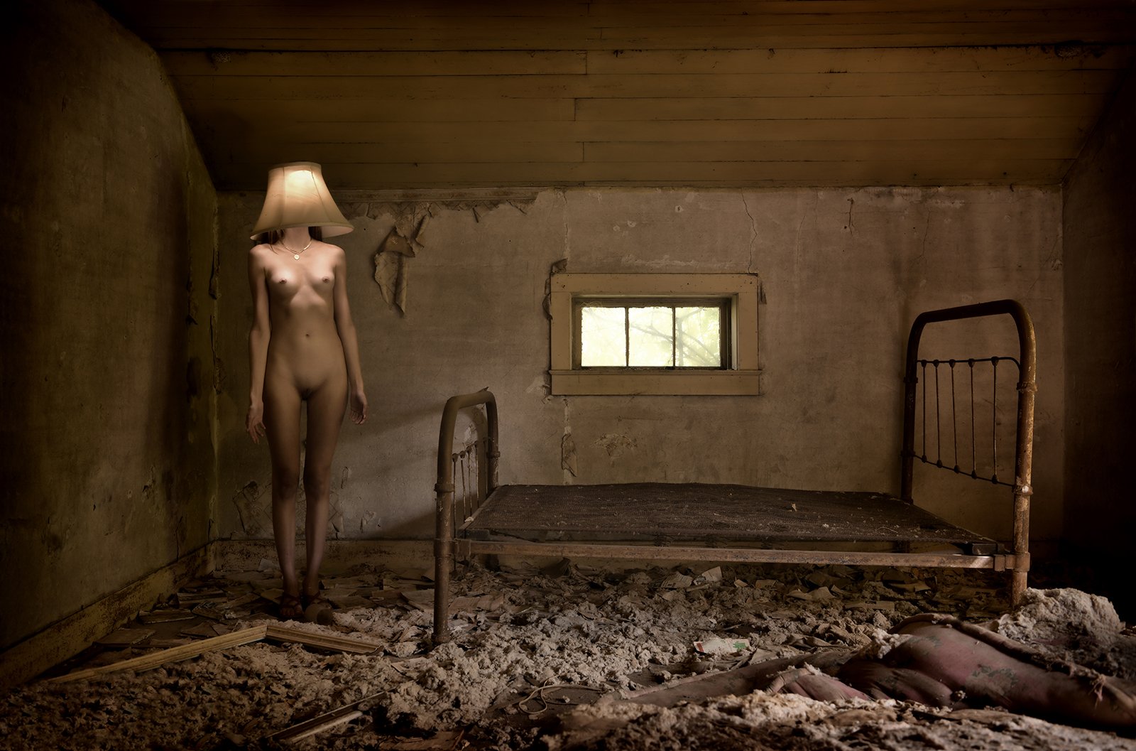 Lampshade, archival print, 8 x 12 in, 2022, $325, © John Prusak, Hartland, Wisconsin