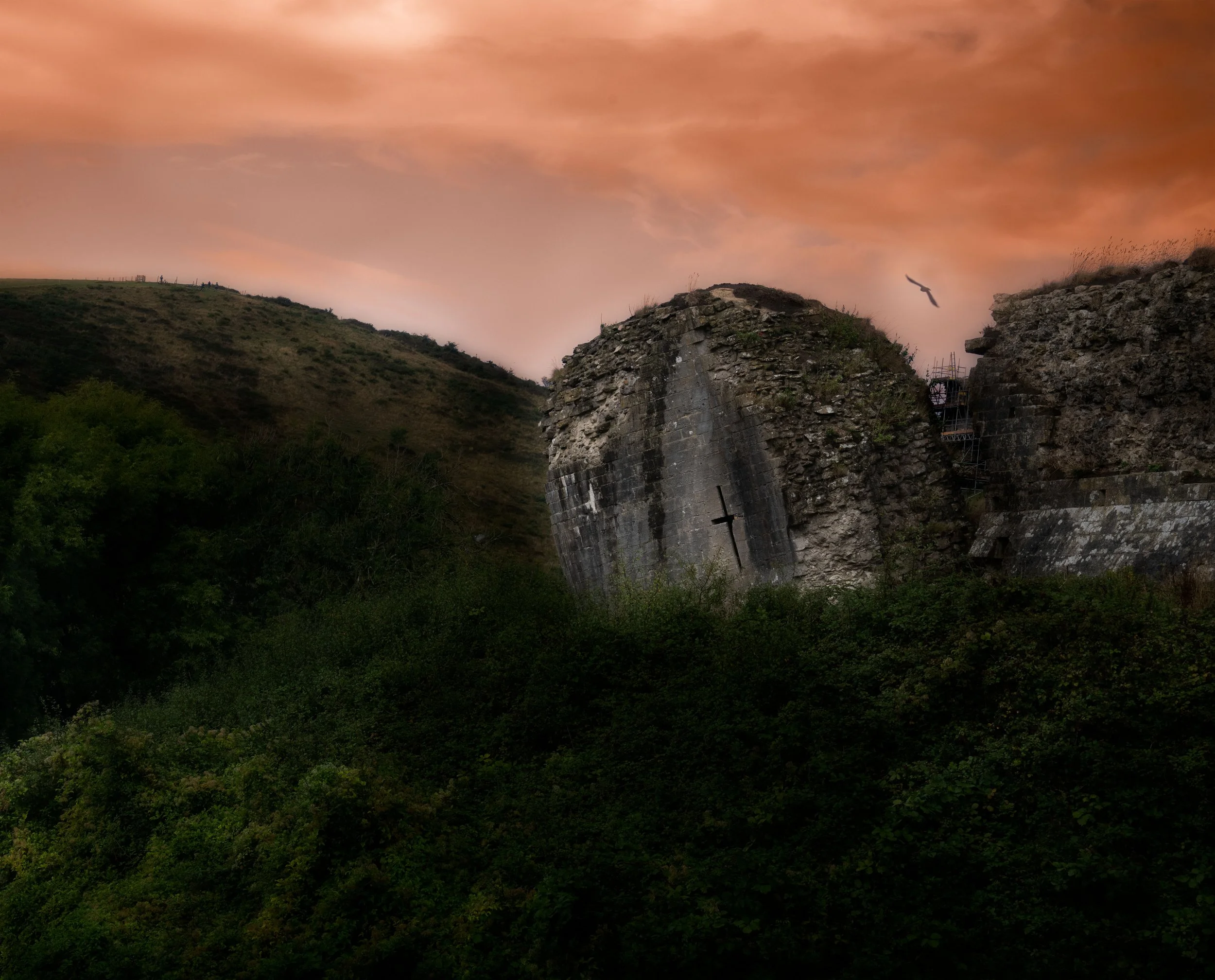 Peaceful Ruins, archival print, 17 x 21 in, 2025, $325, © Andrea Korff, Philadelphia, Pennsylvania