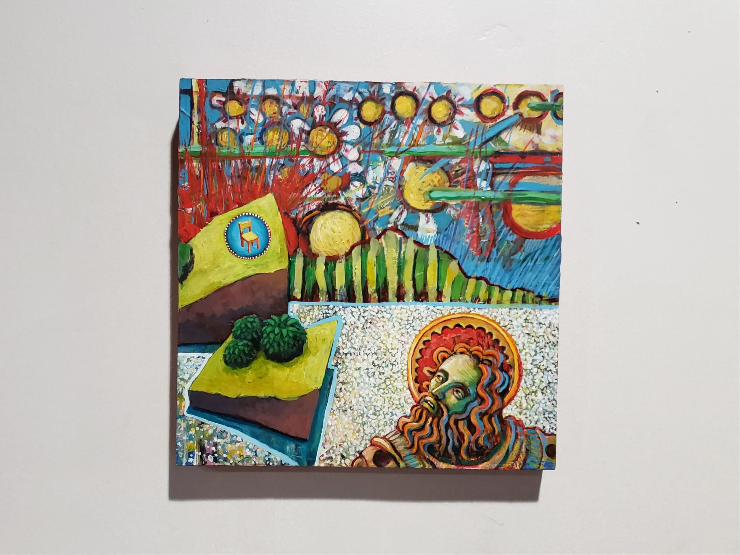 Michael McDevitt, Pittsburgh, PA, Something to Behold, 2021, Acrylic on Panel, 10in x 10in - $650.