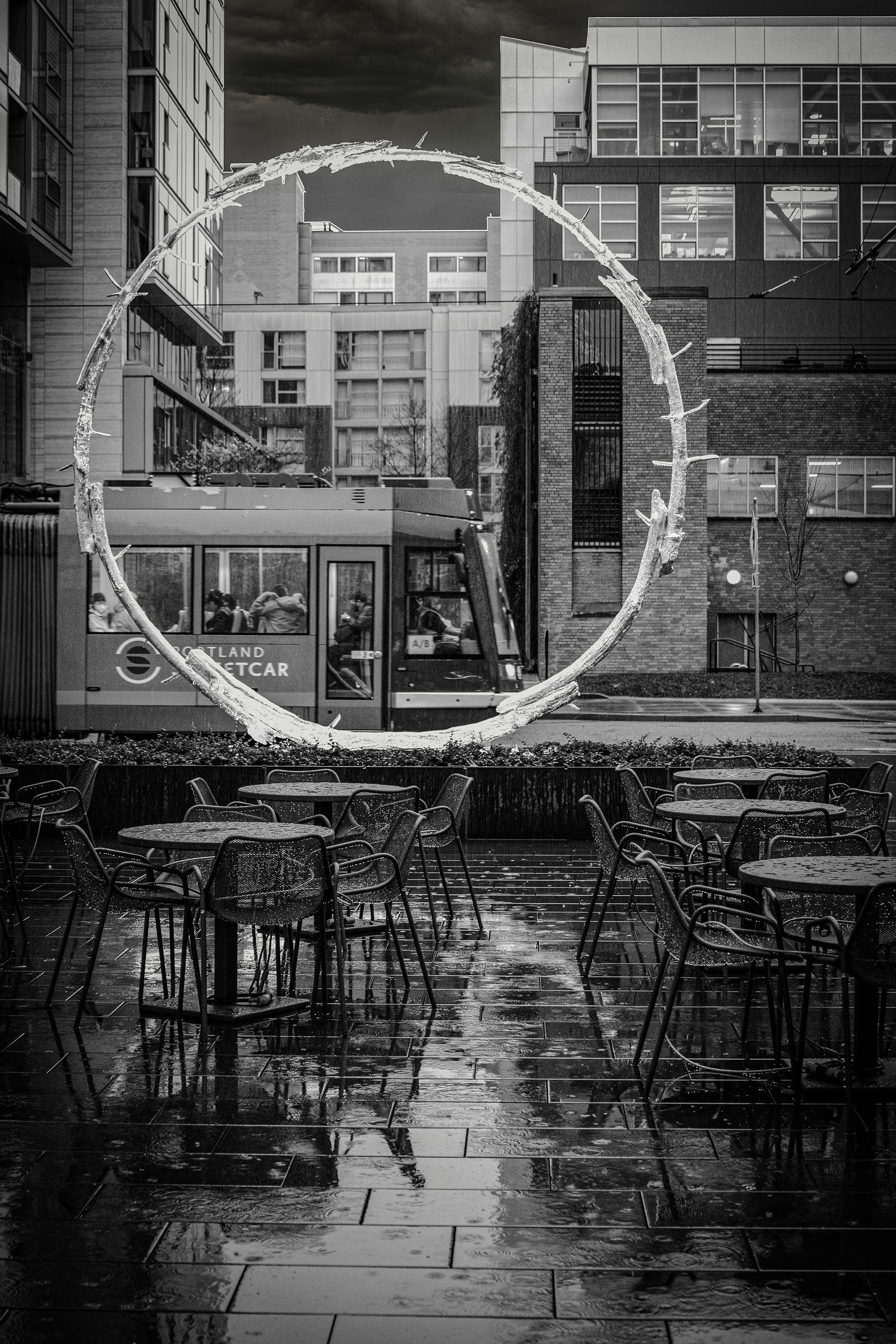 Streetcar, archival print, 11 x 17 in, $375, 2025, © Richard Martin Hahn, Youngston, Ohio