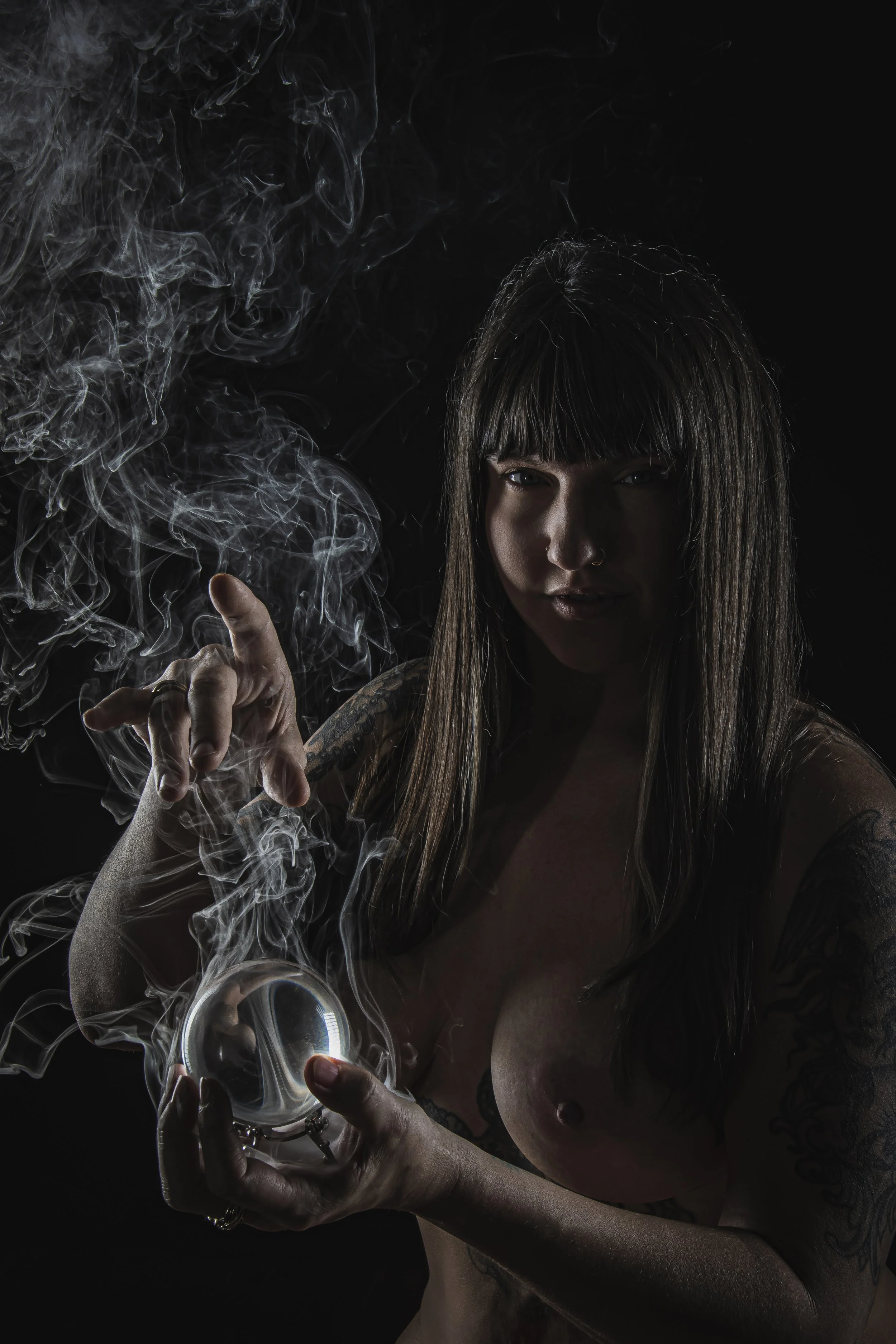 A Glimpse of Smoke and Shadow, photo transfer on metal, 12 x 8 in, 2025, $200, © Kevin Spalding, Louisville, Kentucky