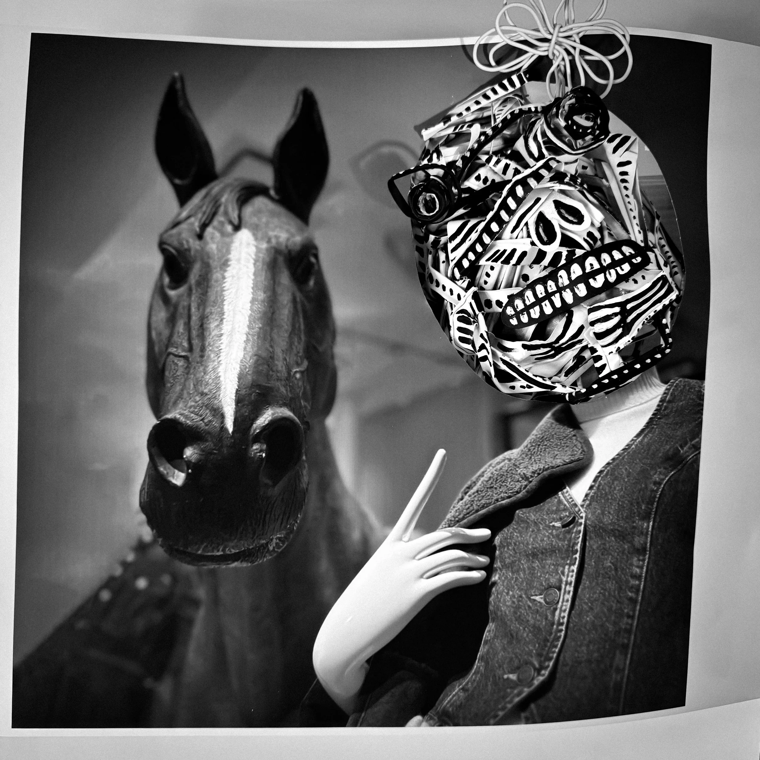 Self-Portrait with Horse by Susan Chapin