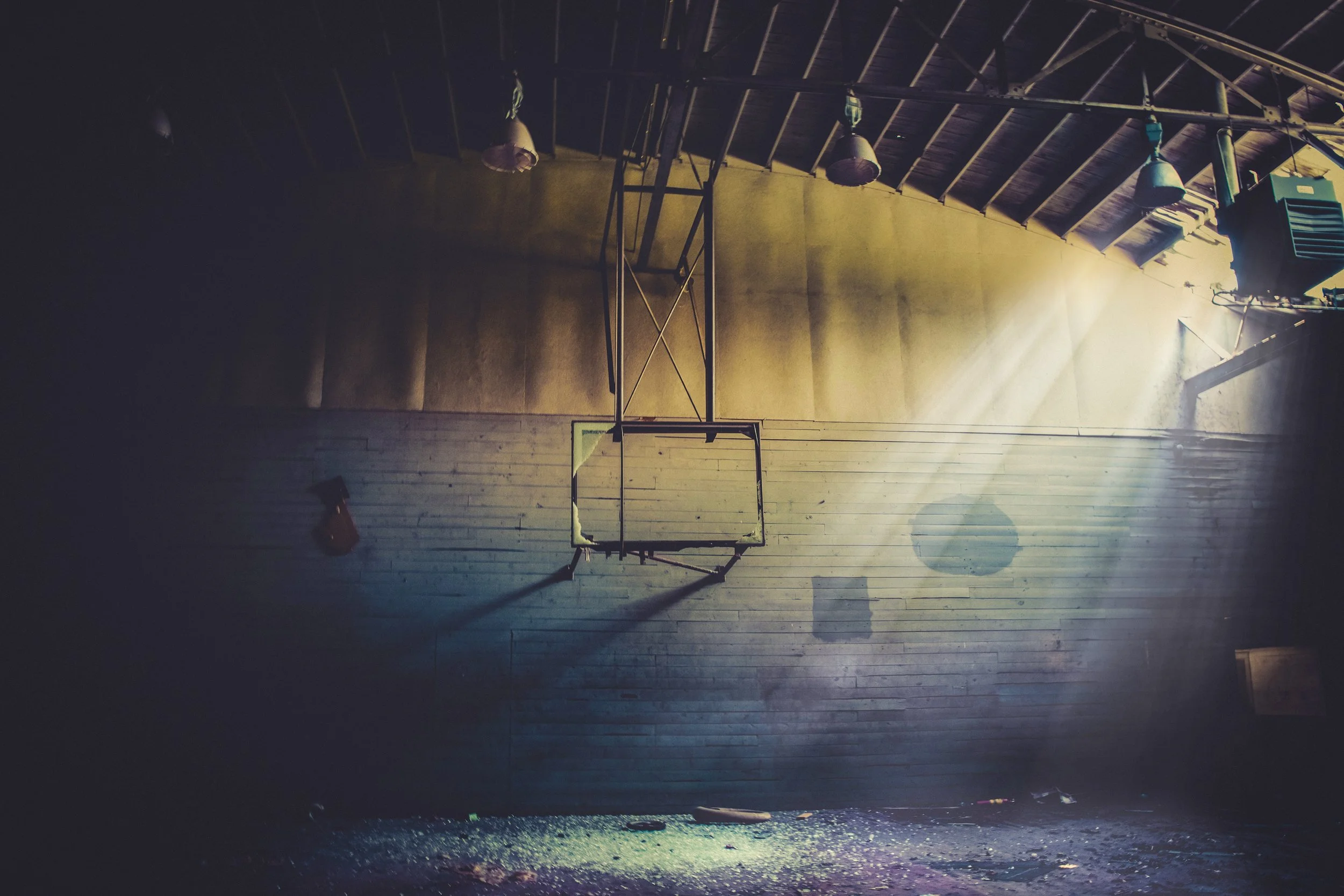 Empty Gym, archival print, 18 x 12 in, 2022, $200, Andrea Gluckman, Pittsford, New York
