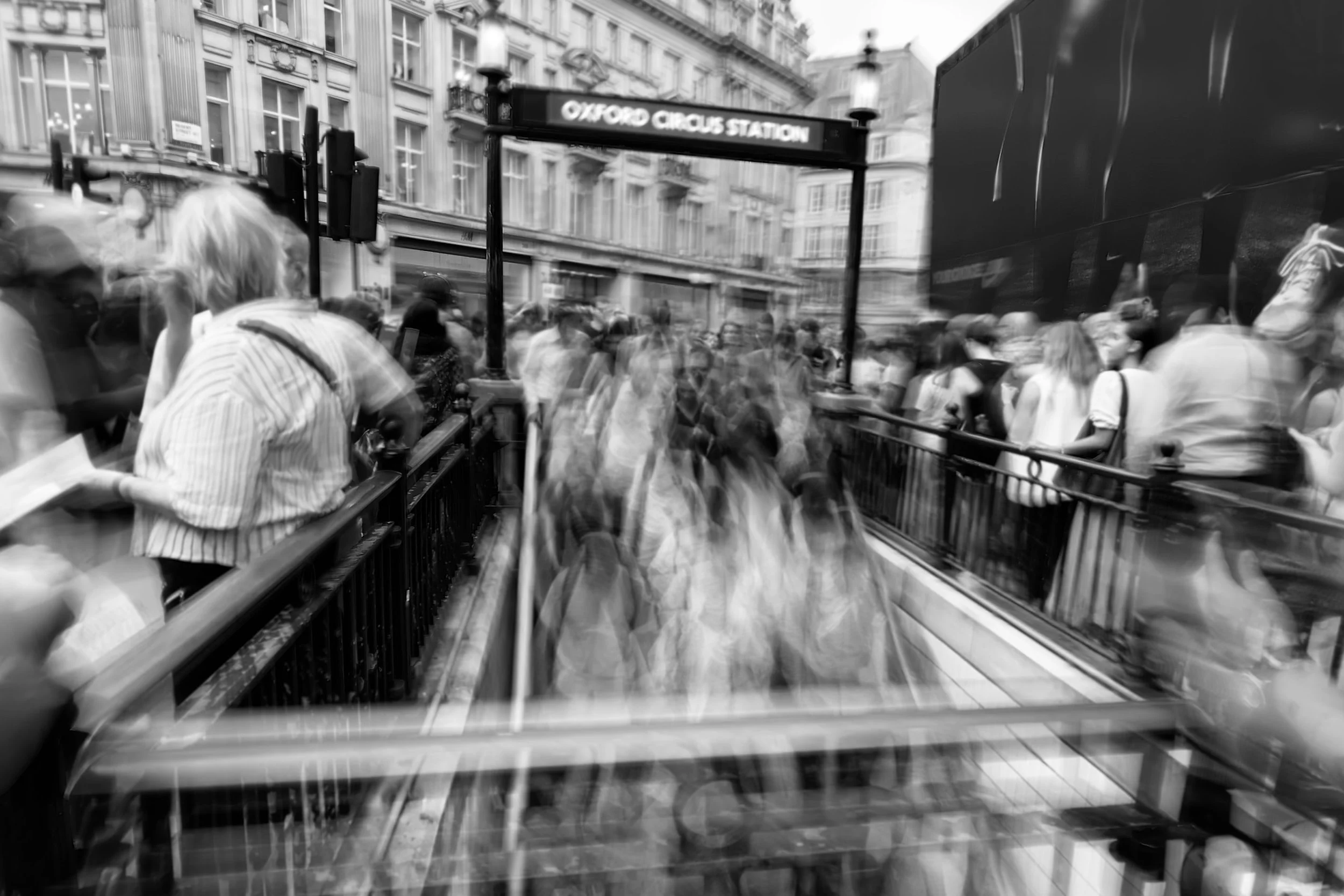 Rush Hour, archival print, 45 x 80 cm, $375, 2025, © Brigitte B Burckhardt, Vevey, Switzerland