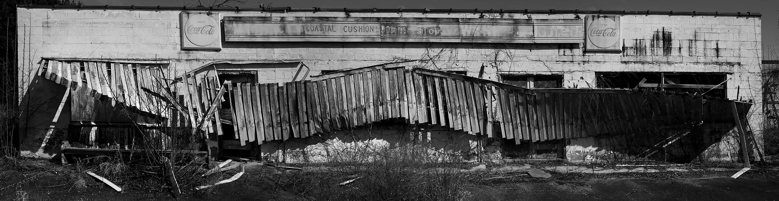 Dilapidated Storefront, Archival inkjet print, 7" x 27", 2022, $800, Jefferson Lankford, Yadkinville, North Carolina