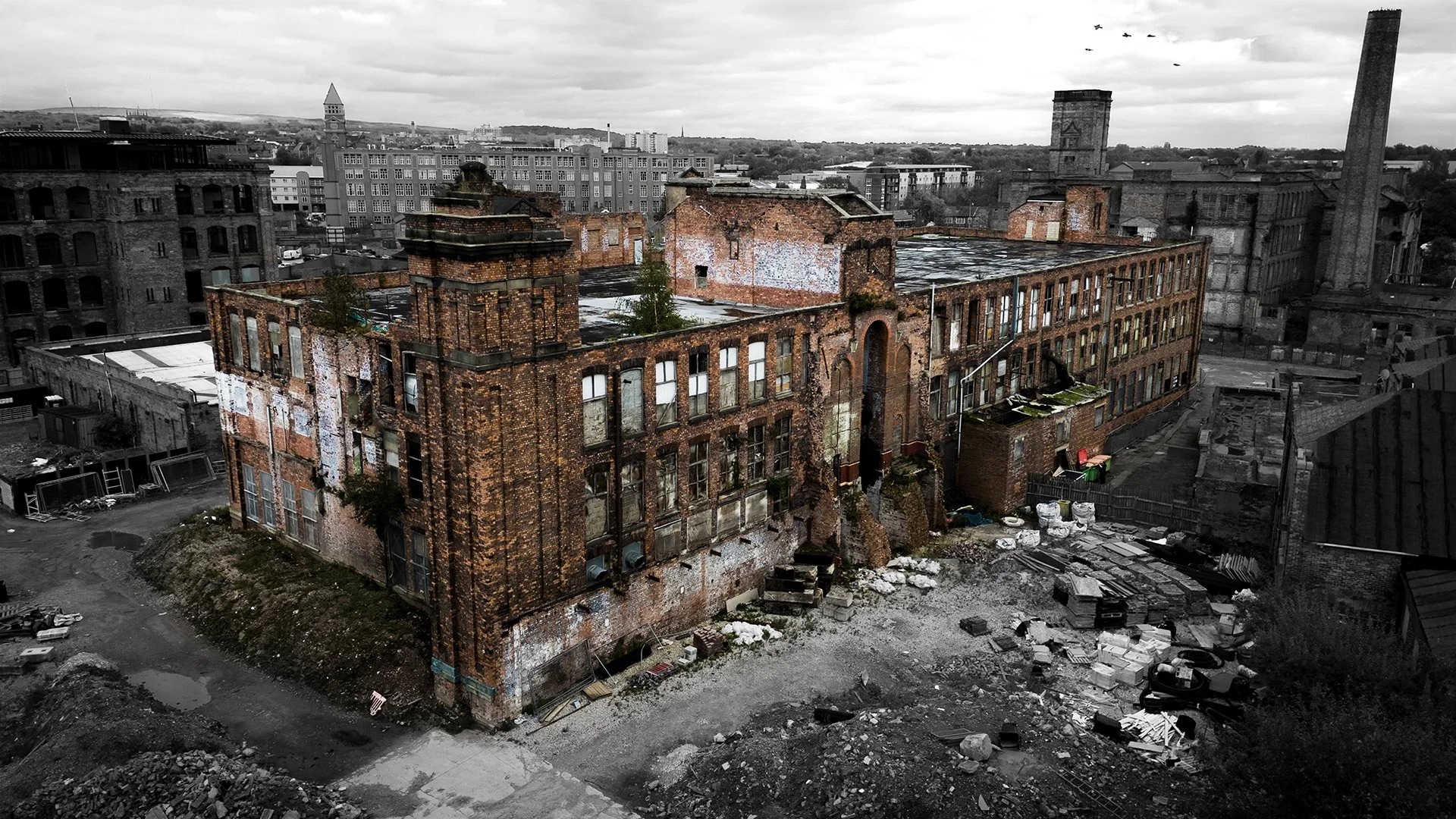 Swan Meadow Works: Western Mill No. 2, archival print, 42 x 22 cm, NFS, 2025, © Luke Speakman, Wigan, United Kingdom