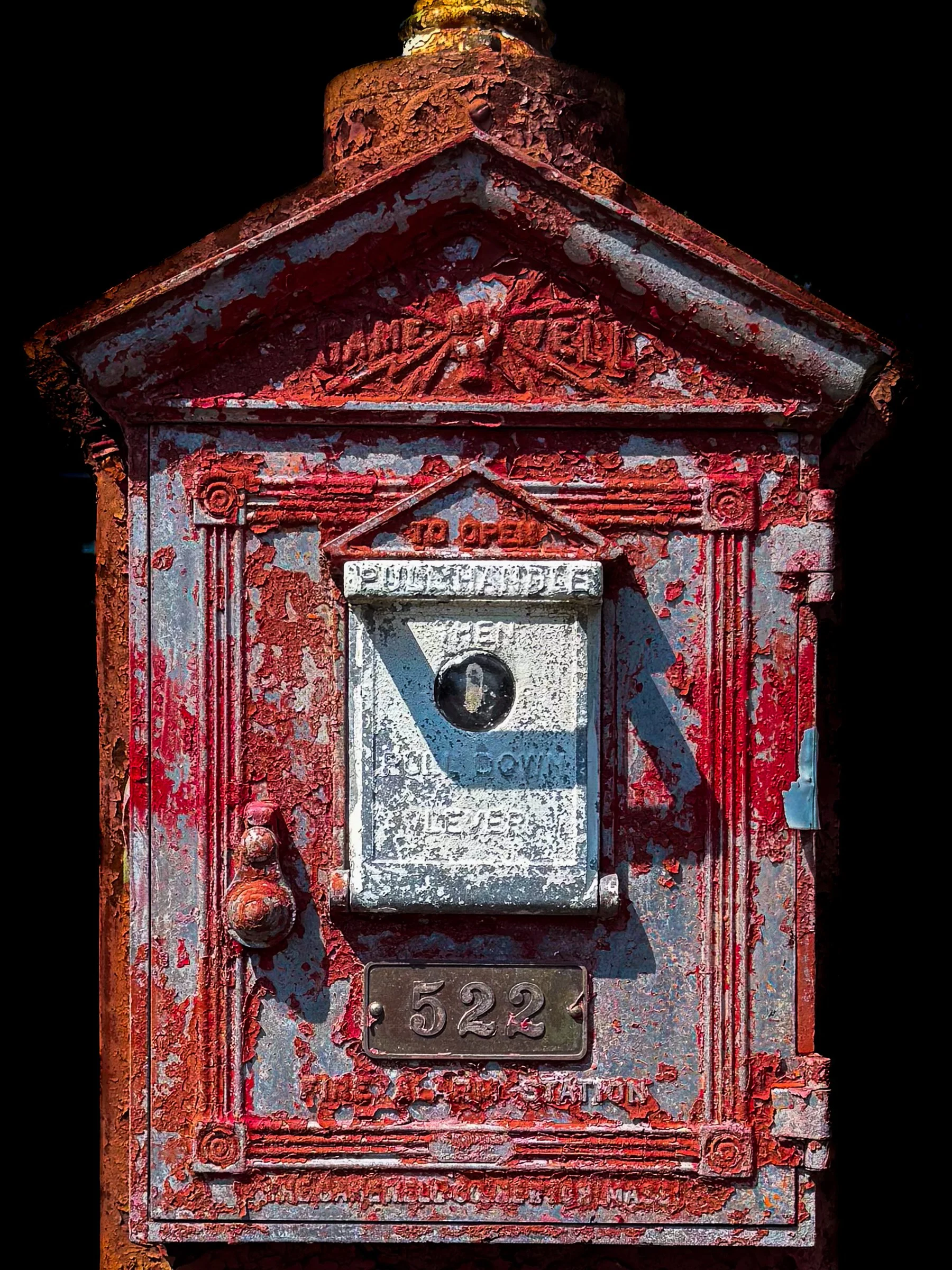 Alarm Box 522, Archival Print, 16 × 12 inches, 2025, Steve Gelineau, Delray Beach, Florida, $375