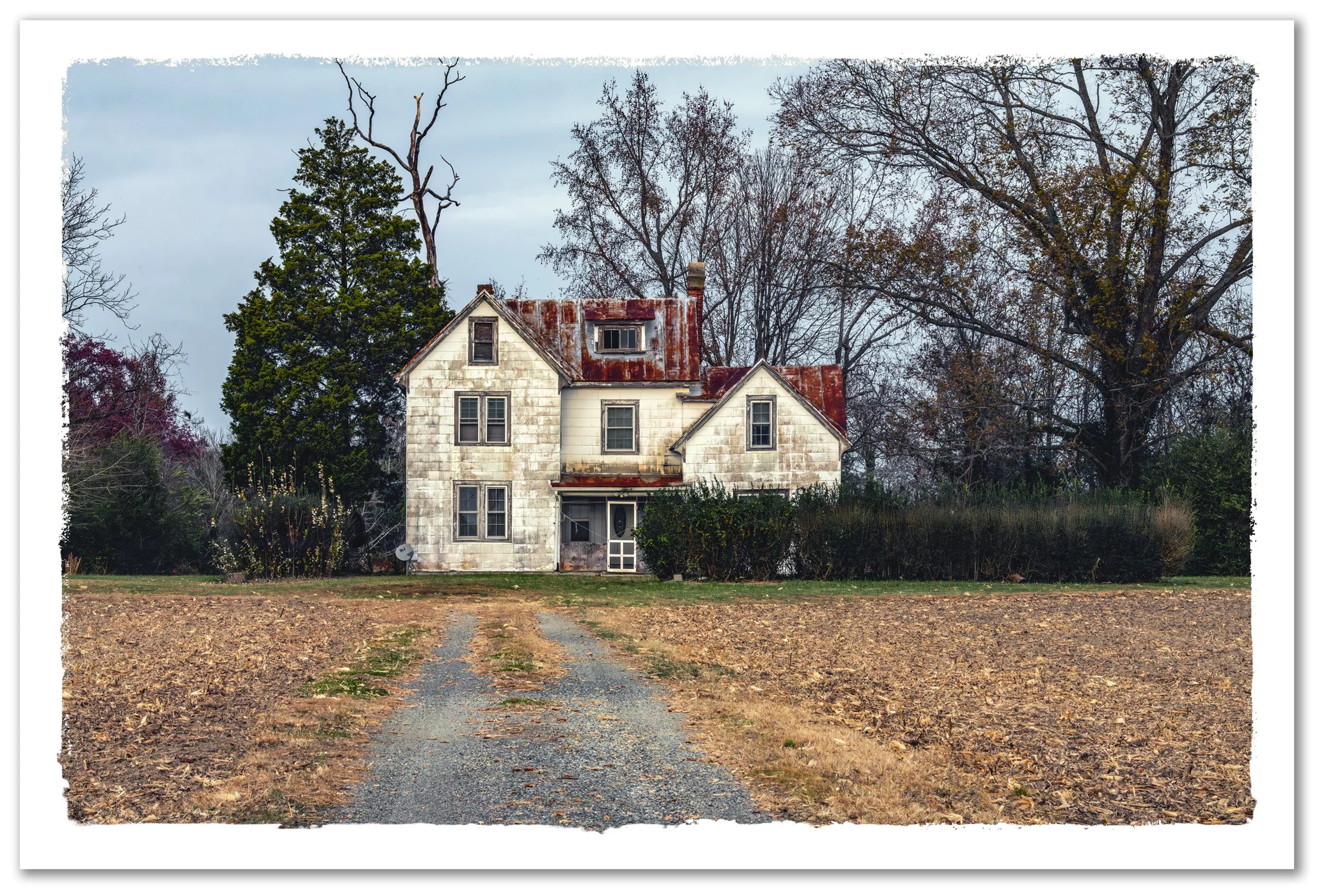 Rusted Red Roof, Archival gicleé print on Hahnemühle, 16 x 24 in, 2021, $375, Bill Thauer, Bethlehem, Pennsylvania