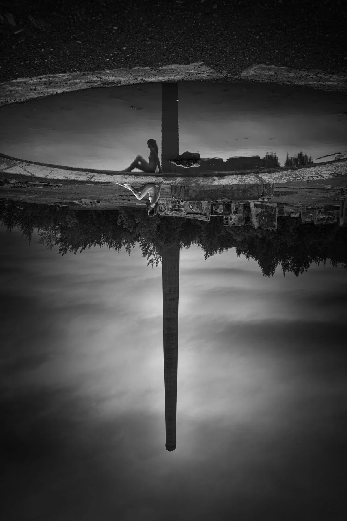 The World Turned While She Waited Beneath the Sky, archival print, 9 x 12 in, NFS, 2025, © Geoffrey Brown, Waters, Michigan