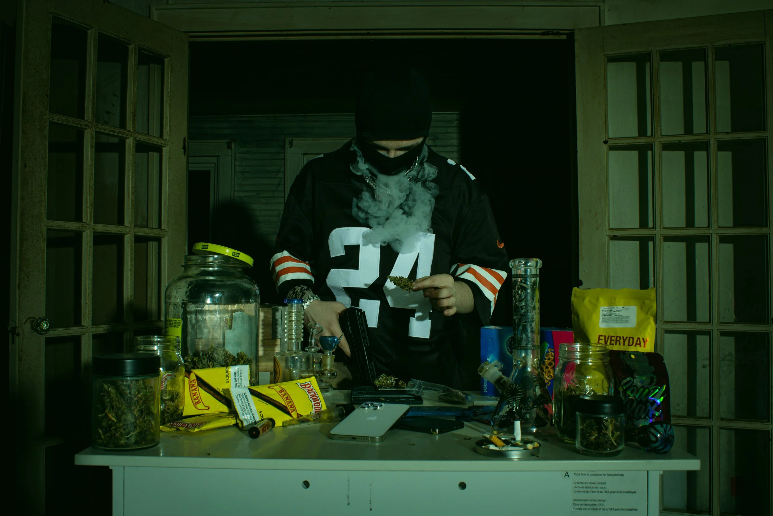 Veil of Vice, archival print, 12 x 8 in, 2023, $500, © Xander Whirlow, Kent, Ohio