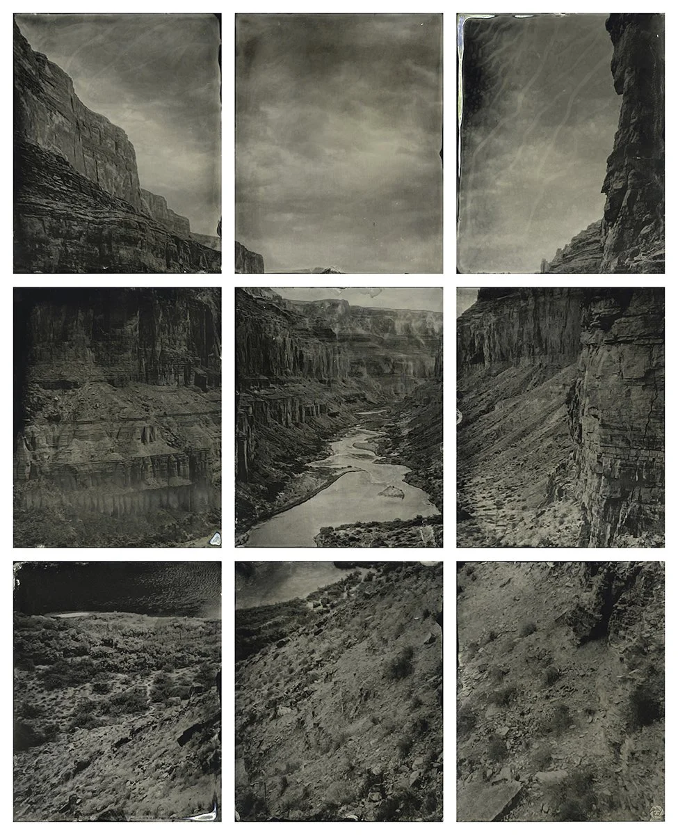 Depths of Eternity, framed tintypes, 37 x 31 in, 2025, $5000, © Scott Davidson, Jackson, Wyoming