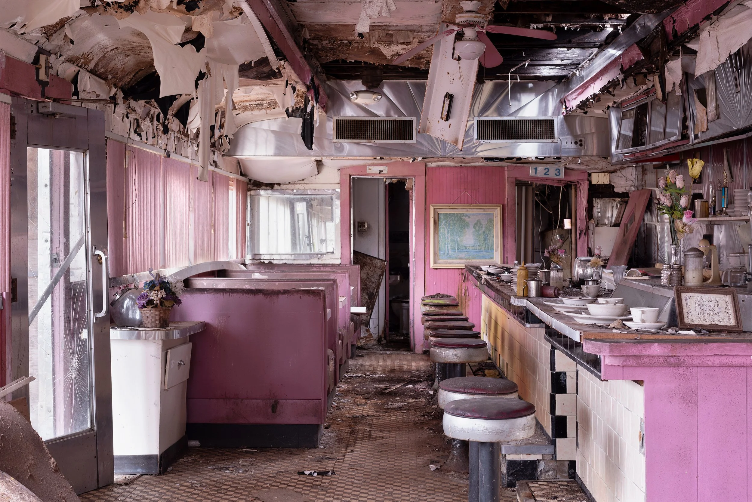 Pink Diner (Director's Choice), Archival print, 24 x 36 in, 2020, $500, Jonnie Lace, Weymouth, Massachusetts