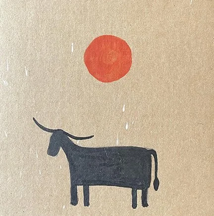 Untitled work on cardboard - 2026