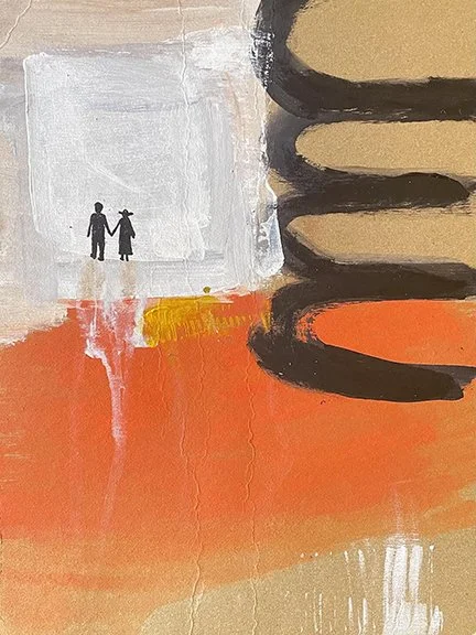 Untitled work on cardboard - 2026
