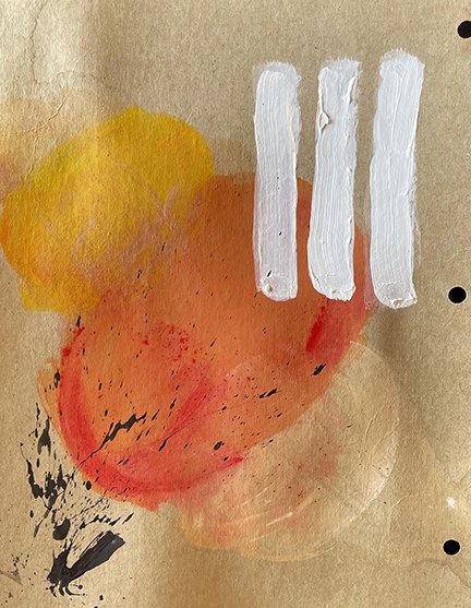 Untitled work on cardboard - 2026