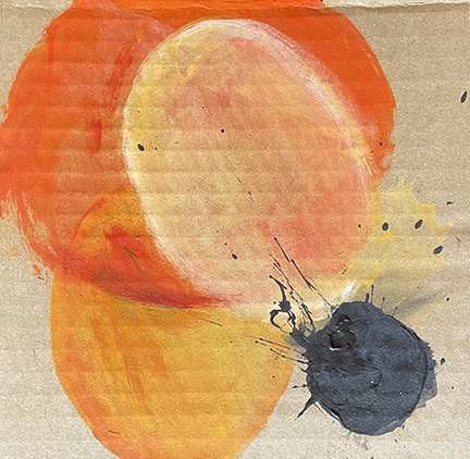 Untitled work on cardboard - 2026
