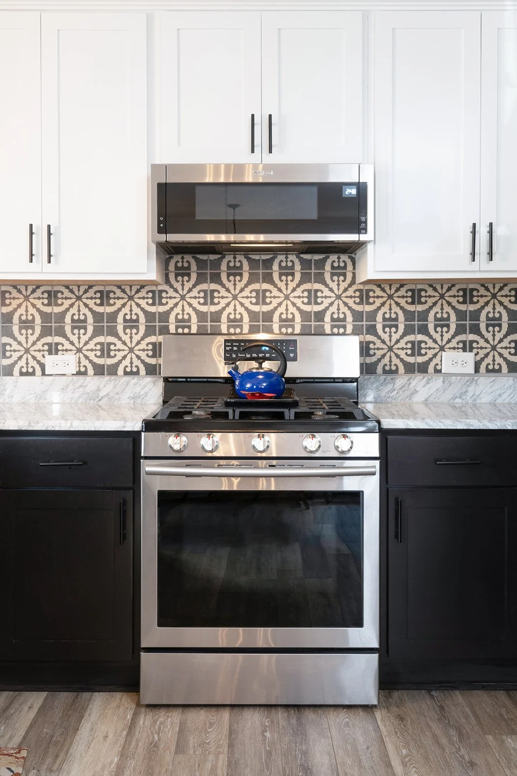 two tone cabinetry