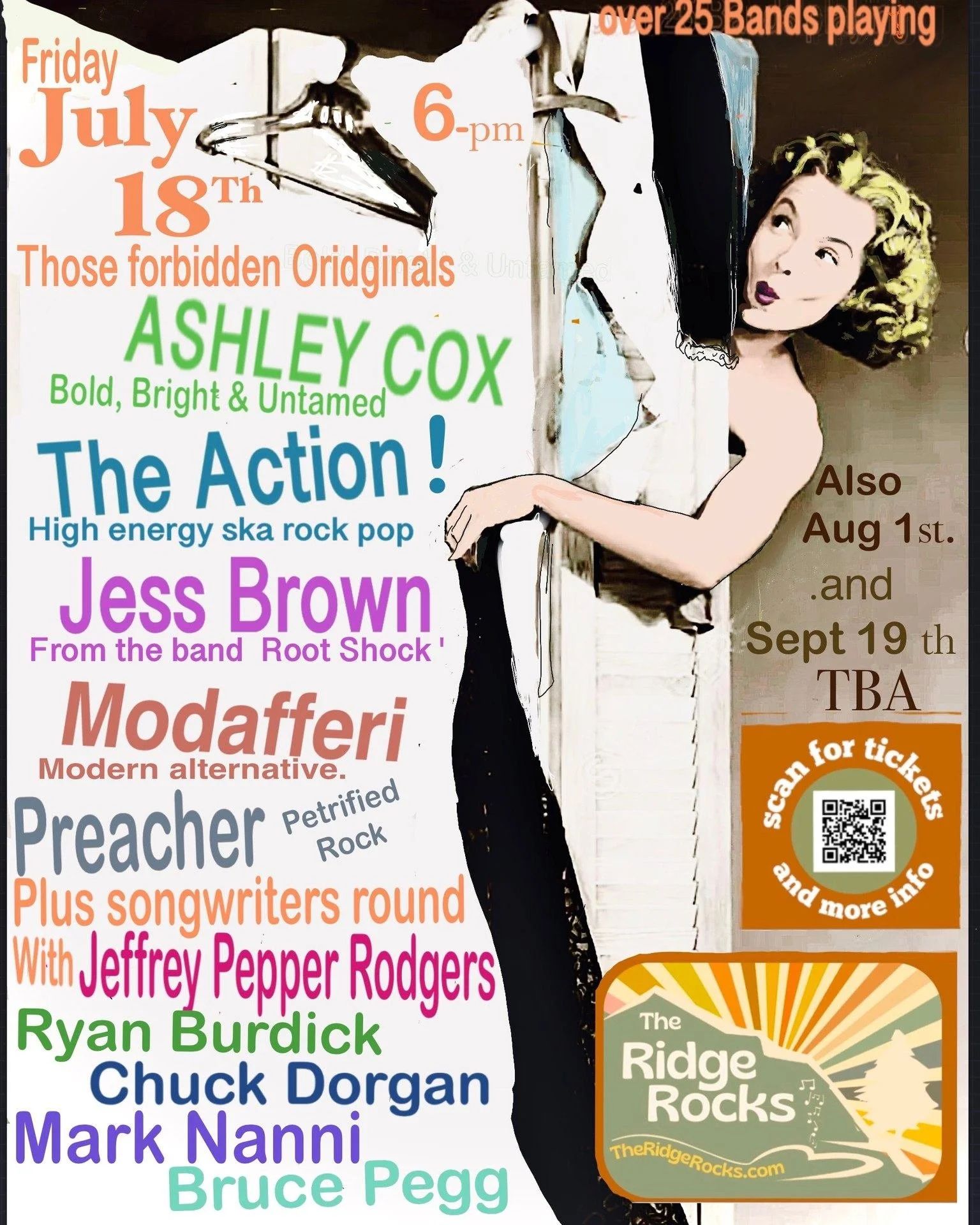 I'm thrilled to be part of this celebration of homegrown original music at @theridgerocks in Chittenango, New York, on 7/18, alongside so many talented friends. Join us!