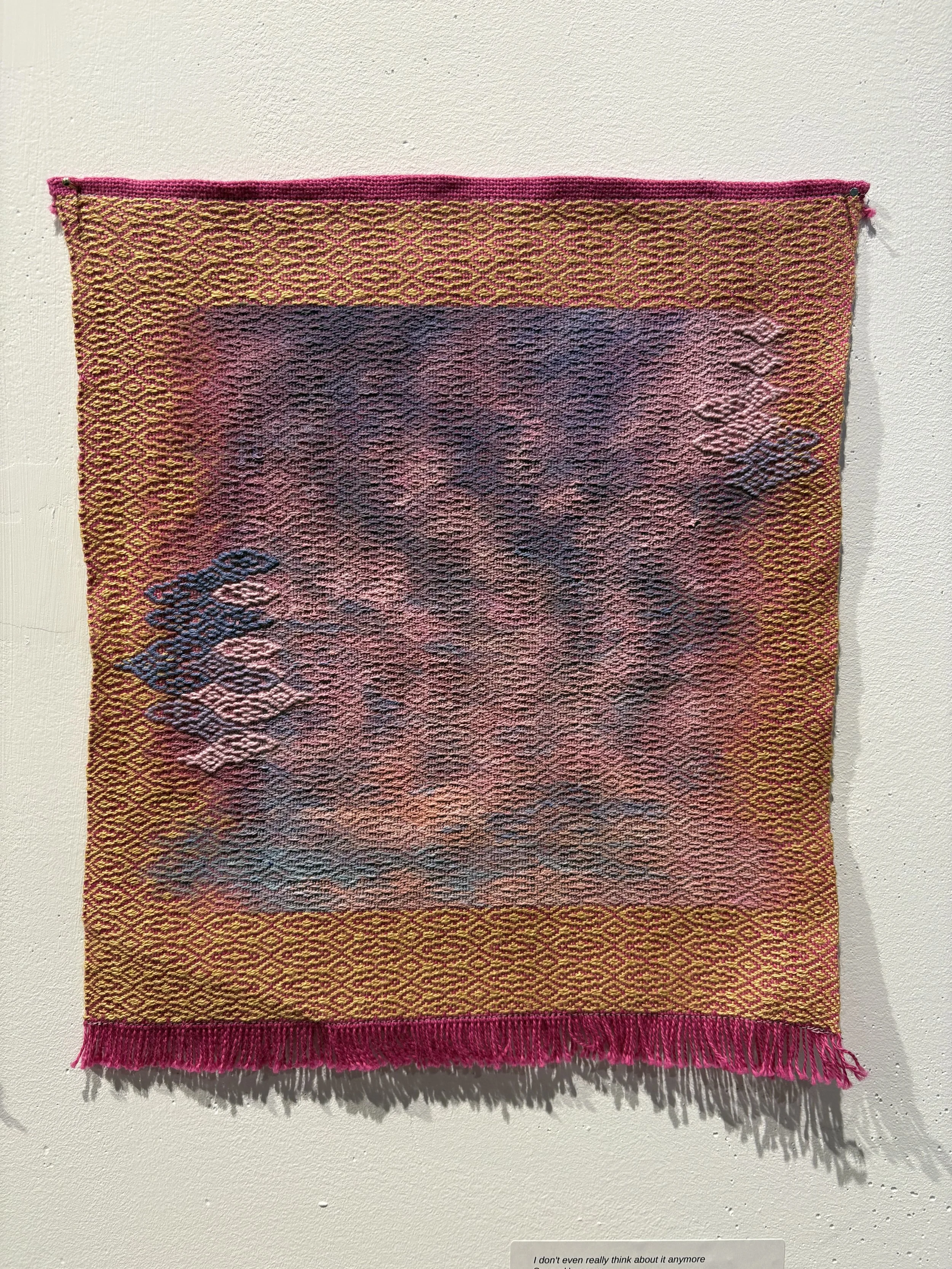 "Painting study 1", acrylic paint on woven cloth, 9 x 12", (2025)