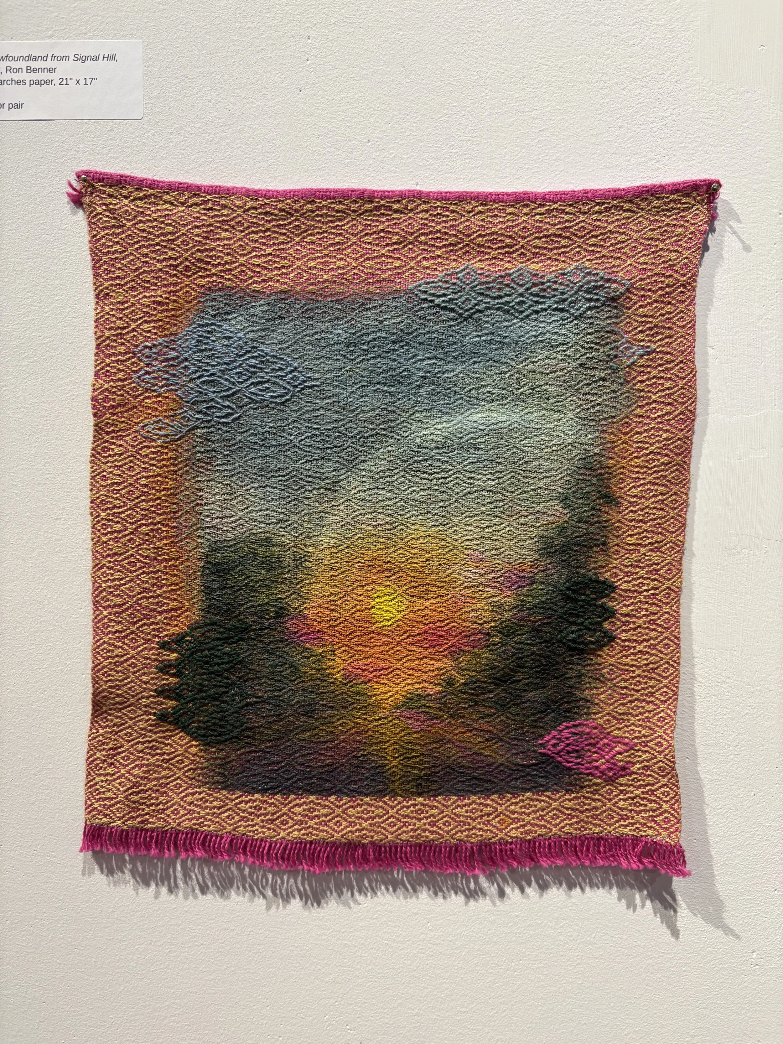 "Painting study 2", acrylic paint on woven cloth, 9 x 12", (2025)