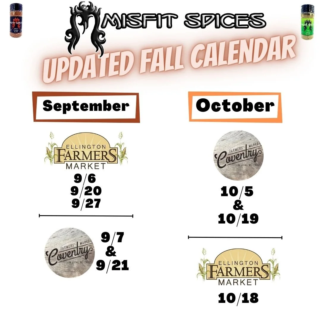 Updated Fall 2025 Market Dates