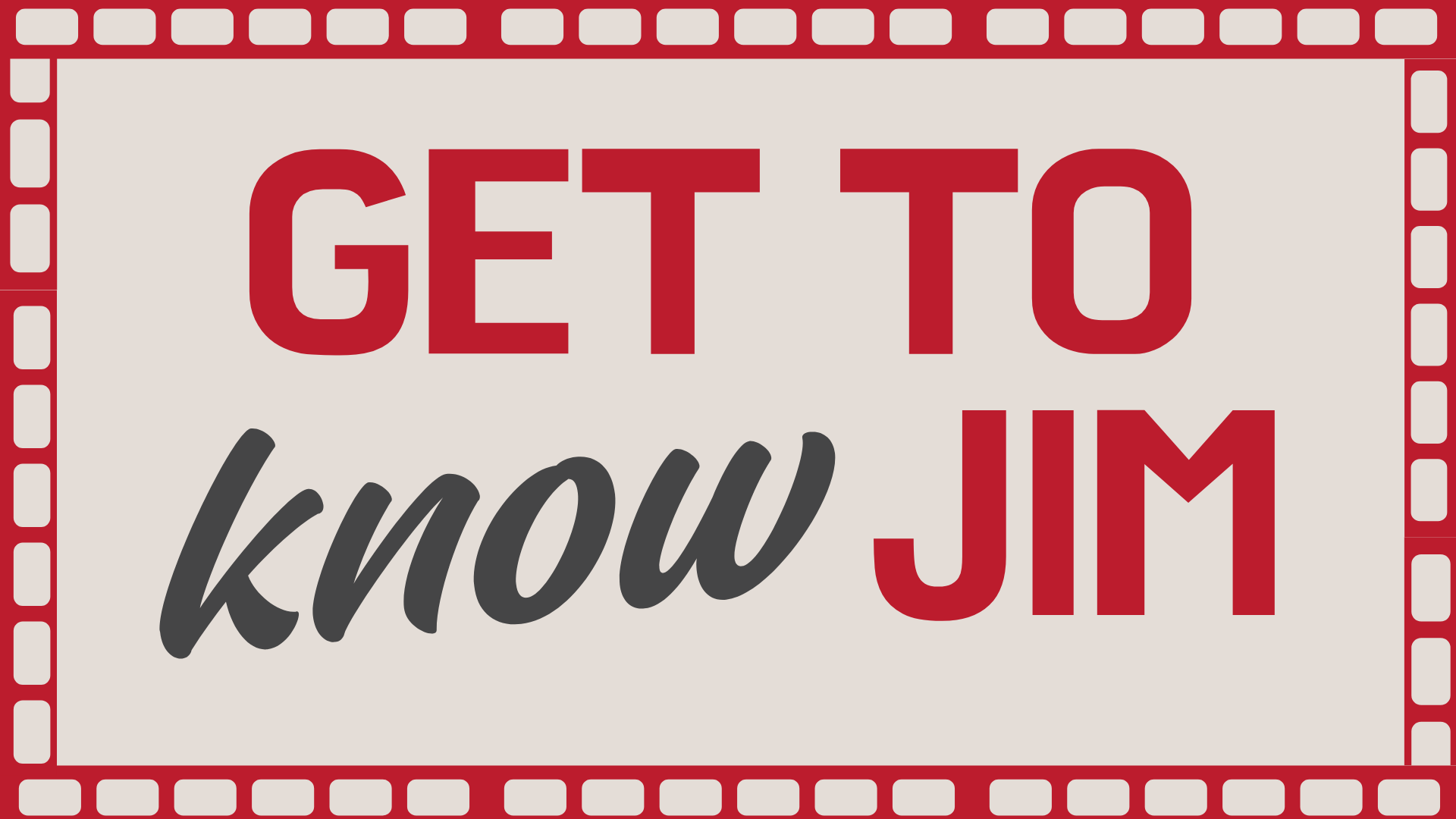 Let's Talk Shop: Get To Know Jim