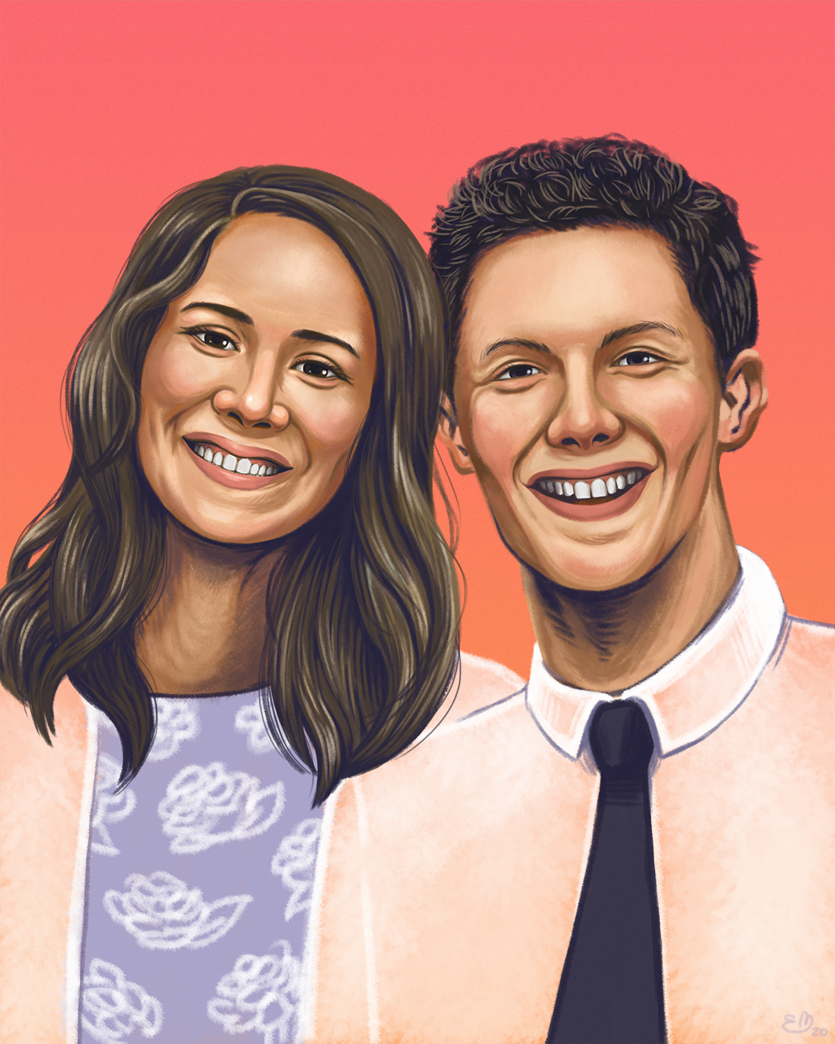 Newlyweds, 2020 // digital painting