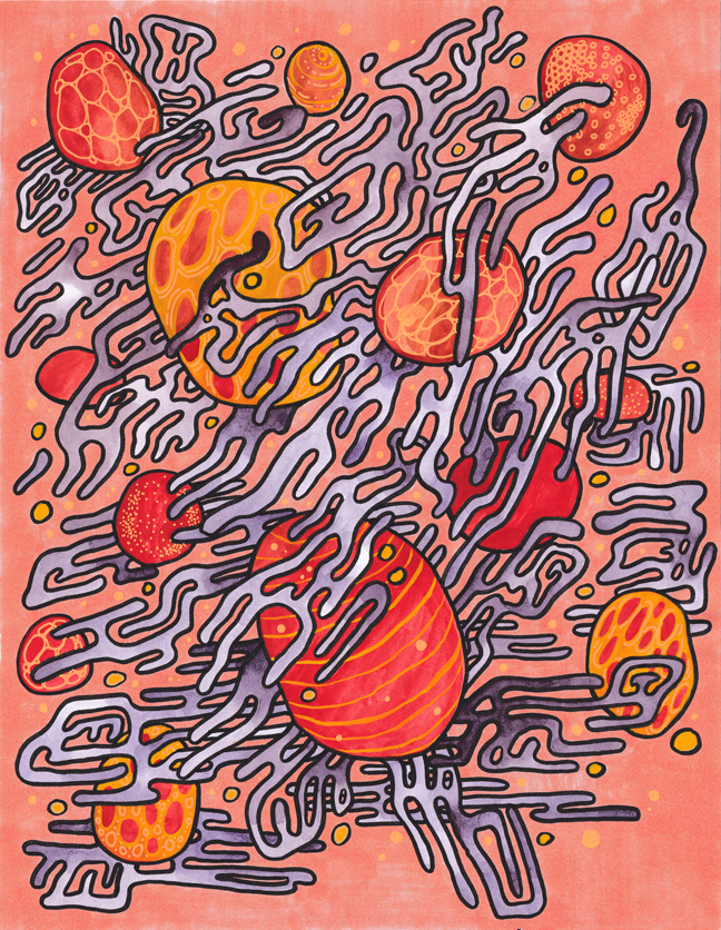 Is This Love?, 2020 // ink, watercolor and marker on paper