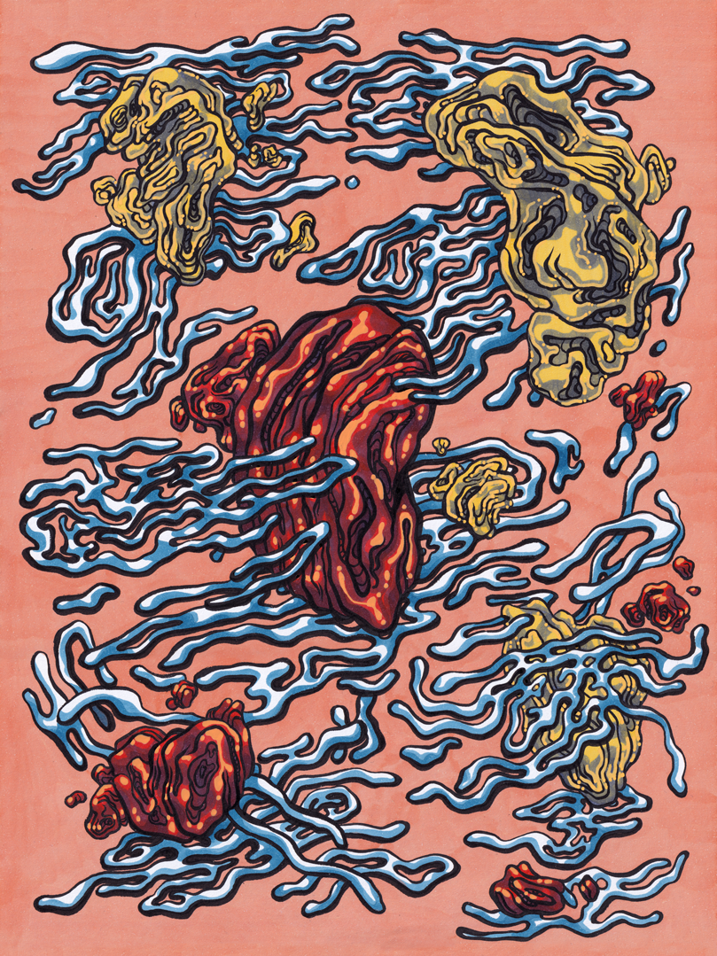 In Your Dreams, 2020 // ink, watercolor and marker on paper