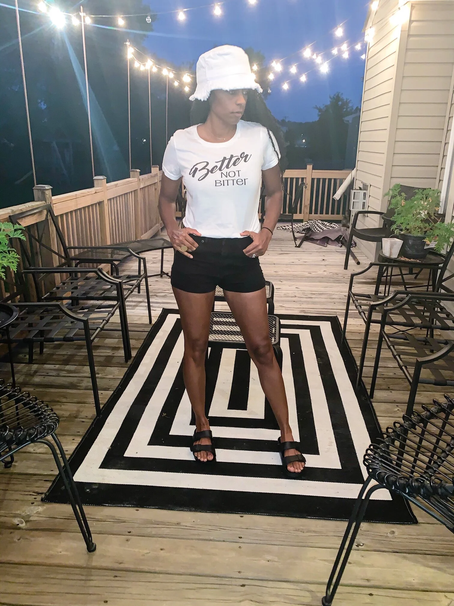 TJJ T-shirts: White Bucket Hat