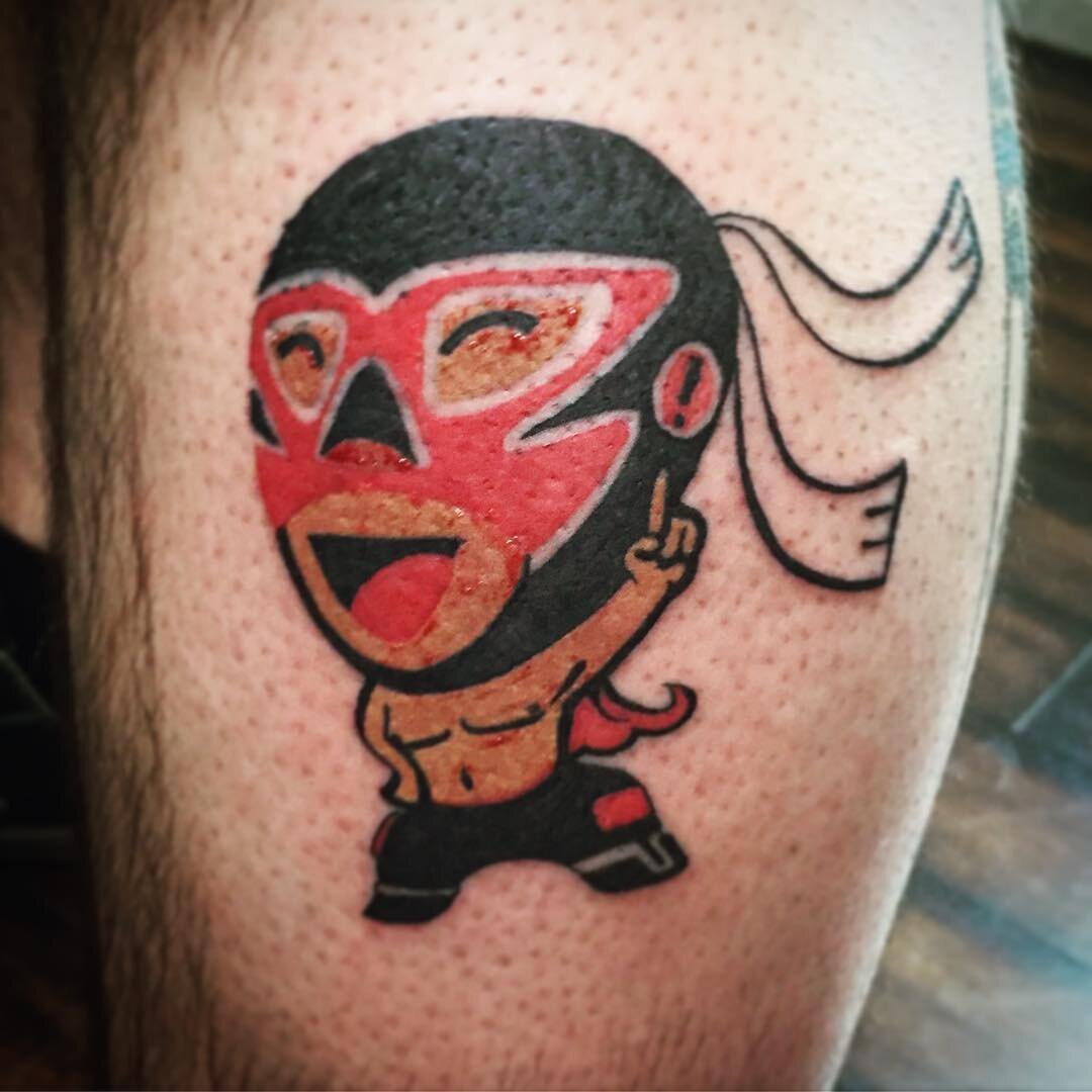 El Generico. #elgenerico #wrestling #lucha #tattoo #tattoos #ink #art @campbell_tattoo_shop