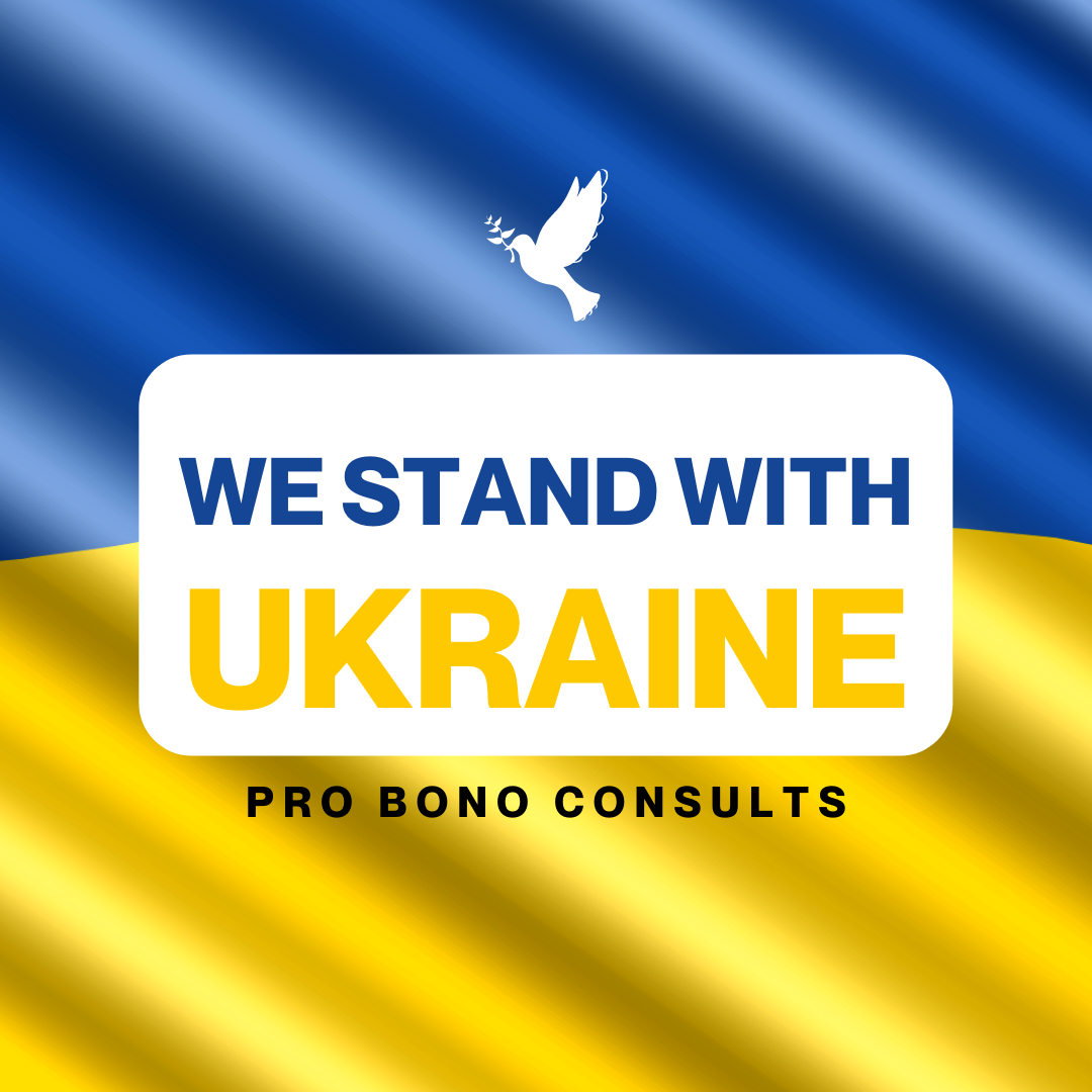 We stand with Ukraine, pro bono consults