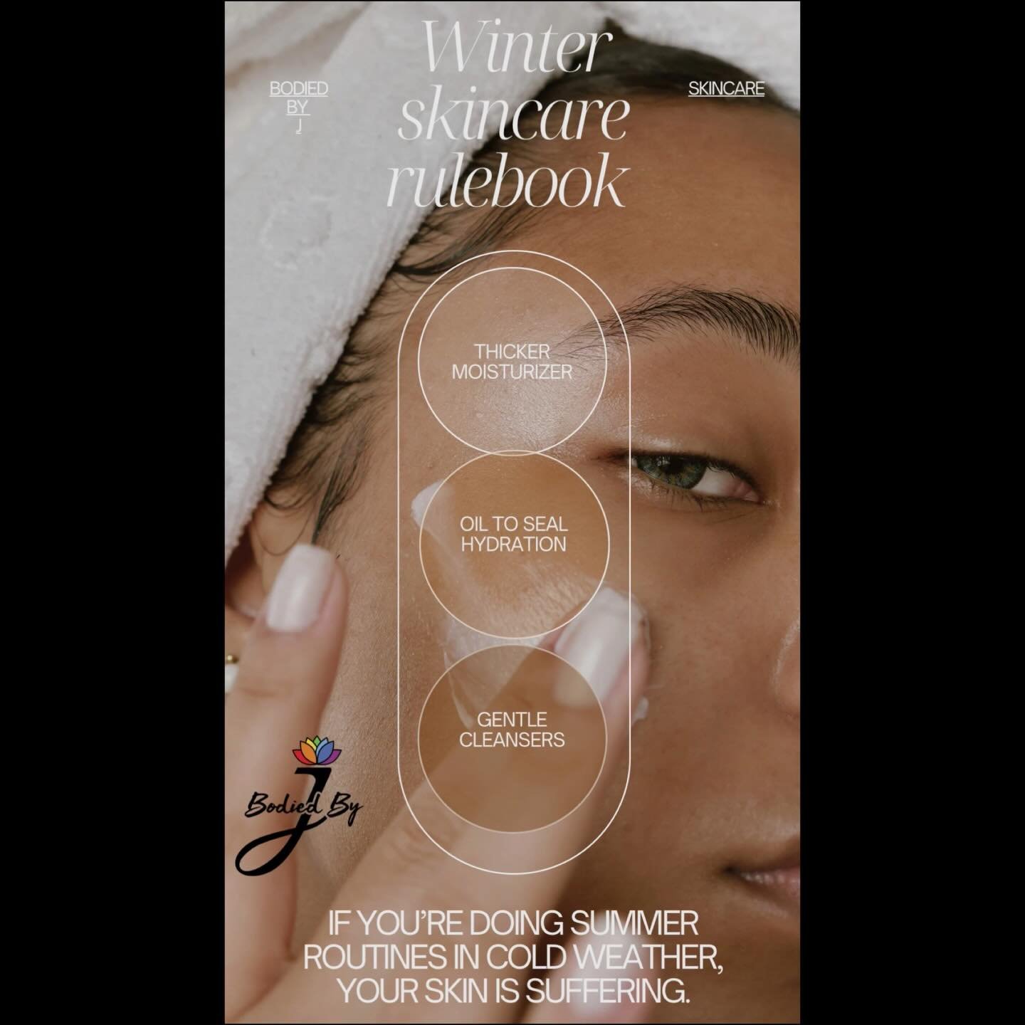 If you&rsquo;re doing summer routines in cold weather, your skin is suffering. 
Cold air + indoor heat = moisture thieves.
Protect your glow like it&rsquo;s an investment.