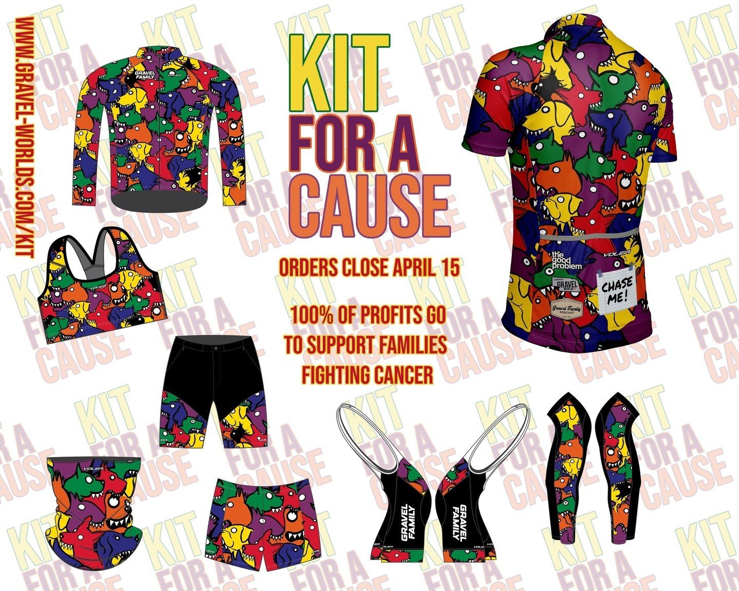 Get your last KIT FOR A CAUSE orders in!!⁠
Orders Close TOMORROW April 15th!!⁠
100% of profits are split between @kevinwilkins and @grindforlifeorg⁠
Order at www.gravel-worlds.com/kit⁠