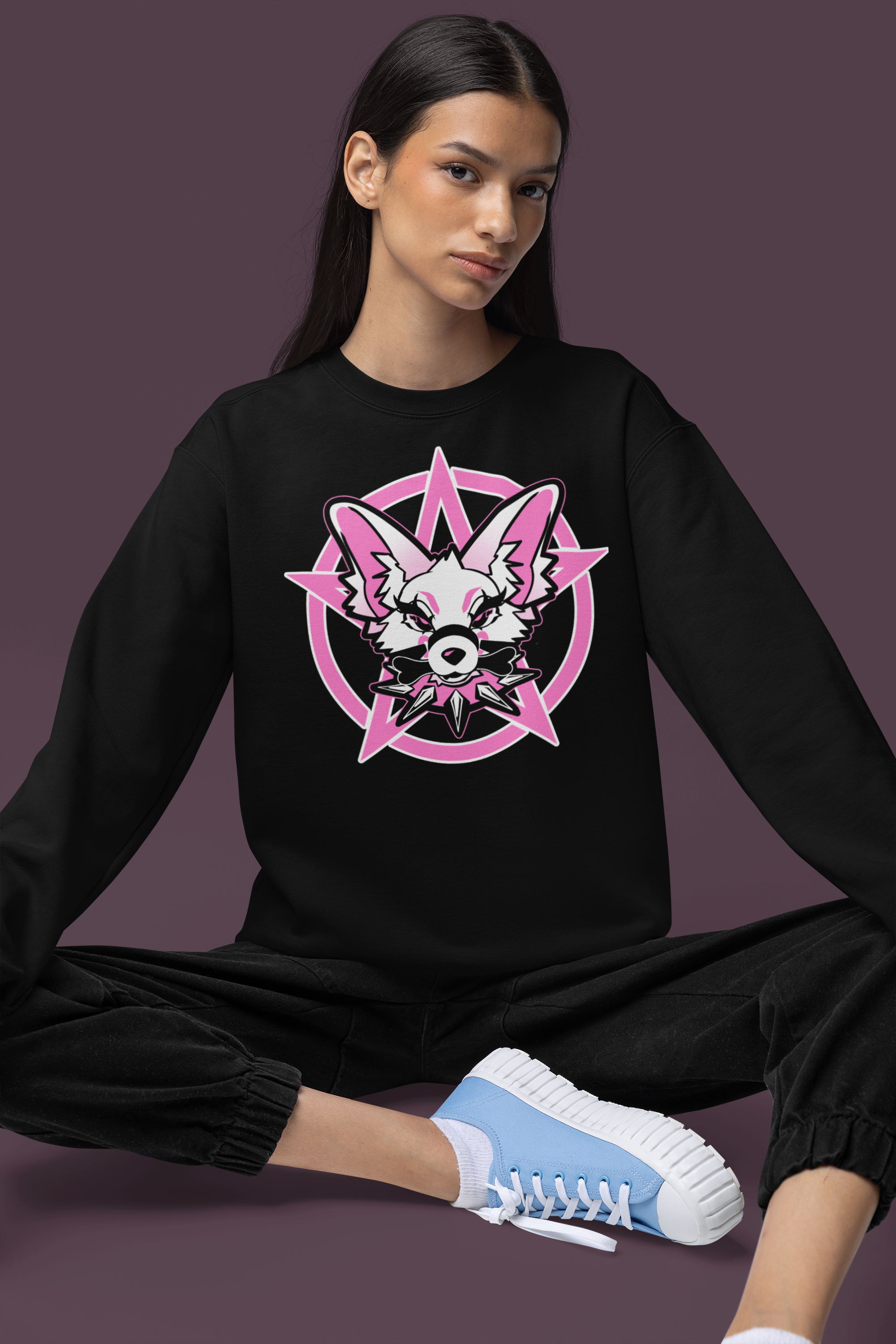 Bad Dog Crew Neck ULTRA SOFT by Necromeowncer