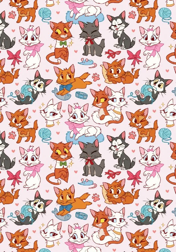 Nostalgic Kitties Throw Blanket  (PRE-ORDER SHIPS IN 3-4 WEEKS)