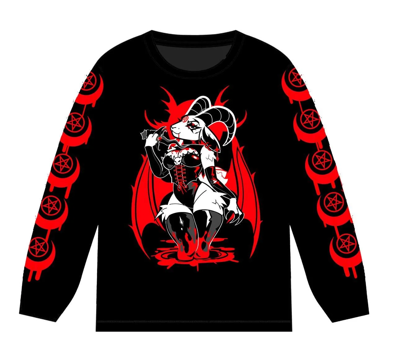 666 SuccuGoat Crew Neck ULTRA SOFT by Necromeowncer