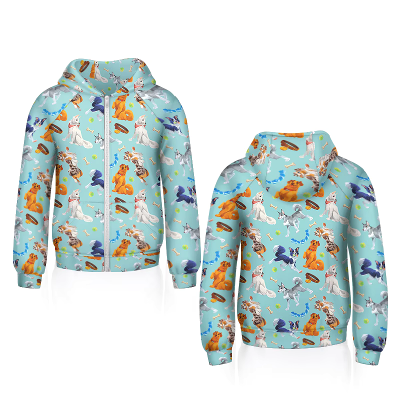Dog Oversized Zip-up Hoodie by Furbakery