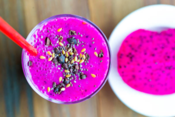 Elderberry Smoothie (w/ flax + chia)