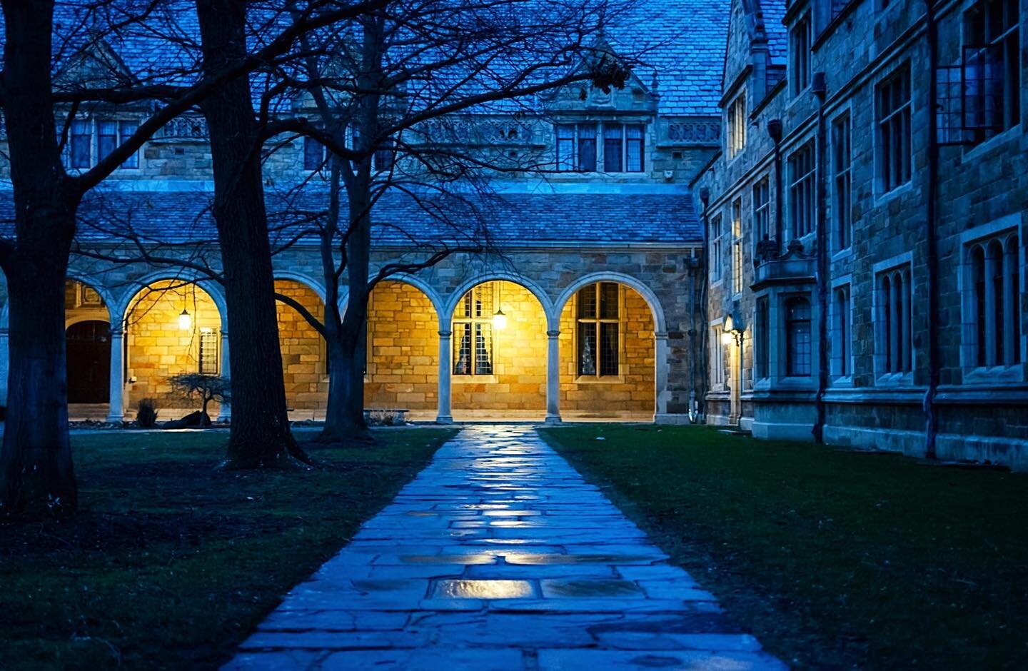 warm light dancing through the chill of a spring morning: the law quad at dawn
.
I don&rsquo;t remember when I took this photo. I don&rsquo;t know if it was when Jordan (and kevin? maybe?) and I stayed up all night hanging out in our freshman dorm an
