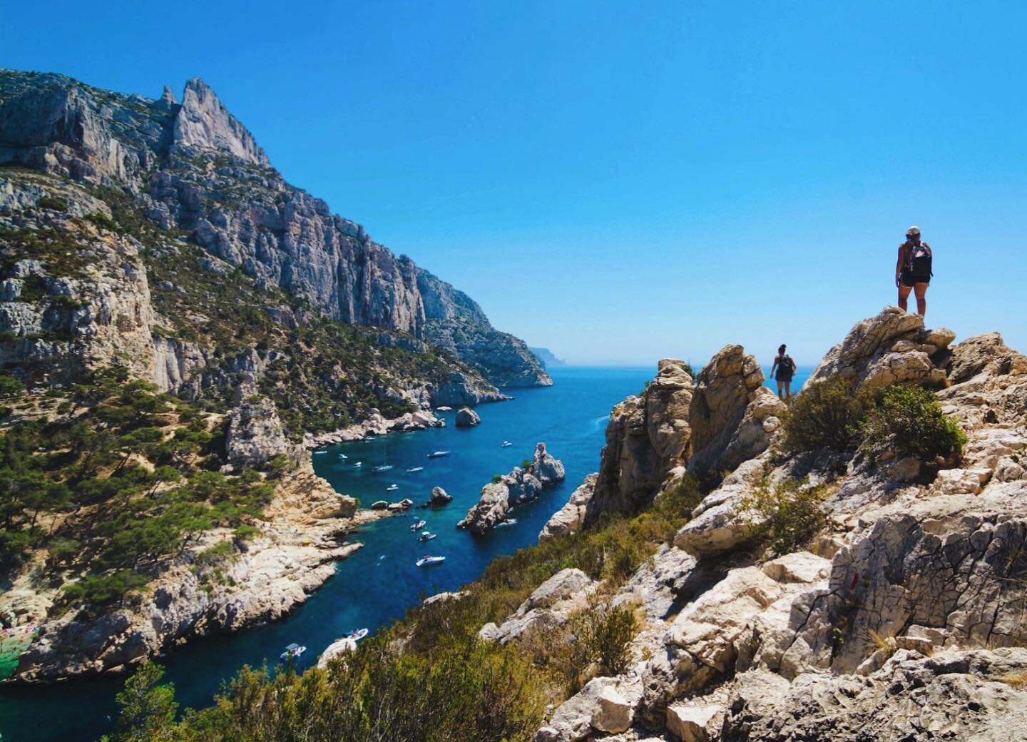 My favorite color is blue, can you tell? 
Throwback to one of the coolest places I have ever been. This pic was taken in the South of France, near #Marseille. There is a national park there that is akin to being on a different planet. Crystal clear t