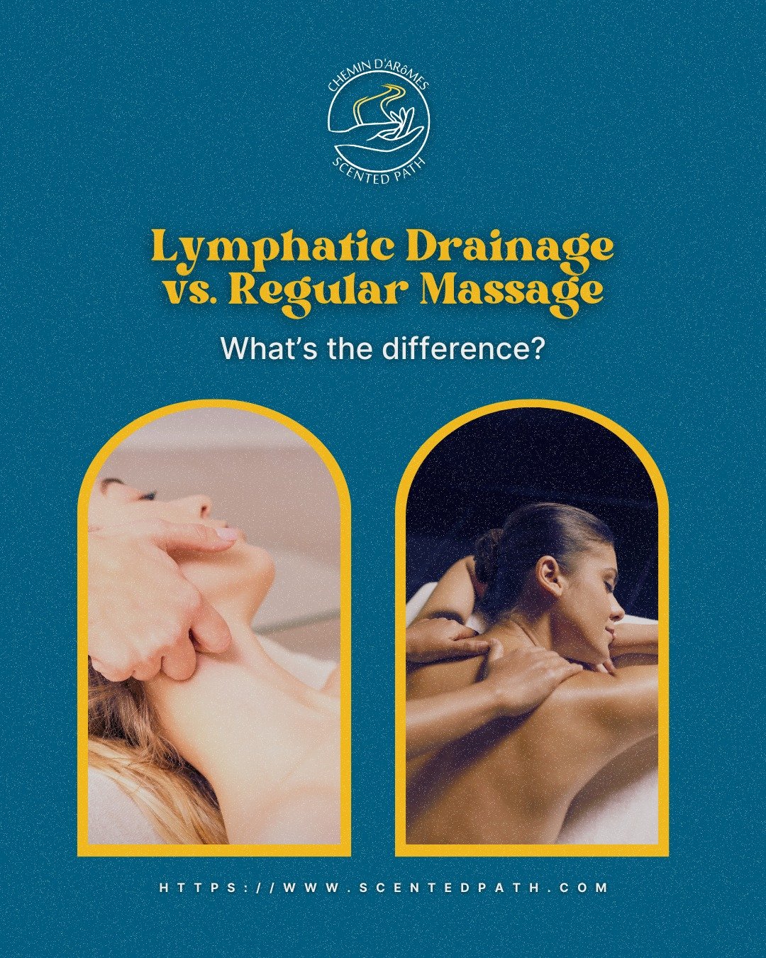 Not sure which massage suits you best? 🤔 Lymphatic drainage and regular massage offer different benefits—one focuses on detox and reducing swelling, while the other targets muscle tension and stress relief. Swipe through to find out which one