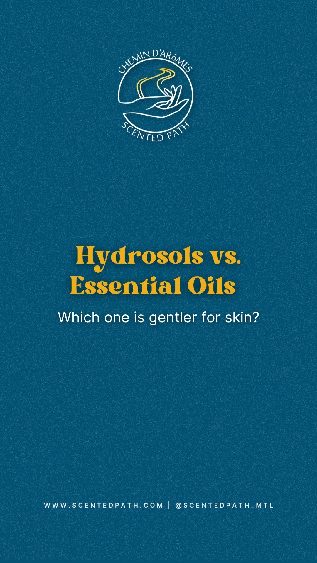 Hydrosols vs. Essential Oils — which one’s the gentler choice for your skin?
✨ Essential oils are beautiful plant extracts — but very concentrated. They need proper dilution and aren’t always the best choice for super sensiti